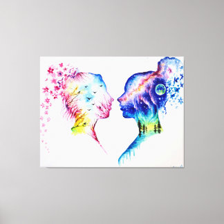 When the spring day meets the winter night キャンバスプリント