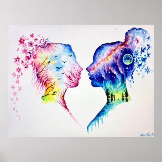 When the spring day meets the winter night ポスター (正面)