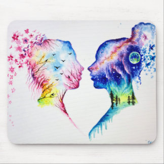 When the spring day meets the winter night マウスパッド