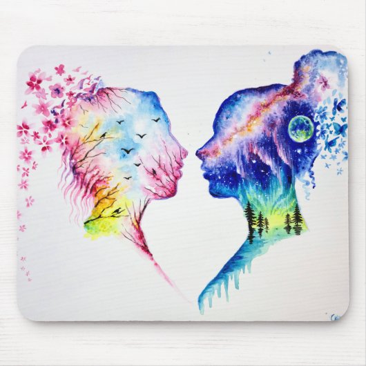 When the spring day meets the winter night マウスパッド (正面)