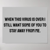 When this virus is over 2020 humor ポスター (正面)