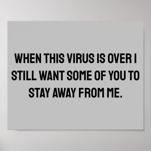 When this virus is over 2020 humor ポスター (正面)