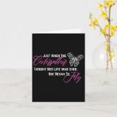 When Thought Her Life Was Over She Began To Fly カード (黄色い花)