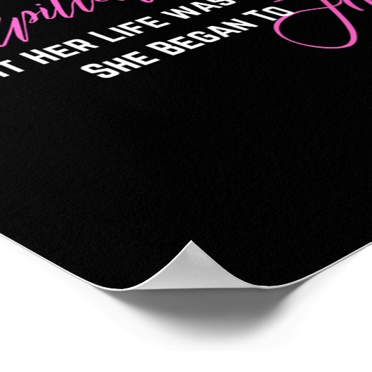 When Thought Her Life Was Over She Began To Fly  ポスター (角)