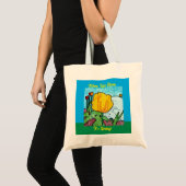 When Tulips Bloom It's Spring  トートバッグ (正面(商品))