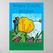 When Tullips開花イズ春 ポスター (正面)