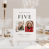 When We Were Age Photo Table Number 招待状