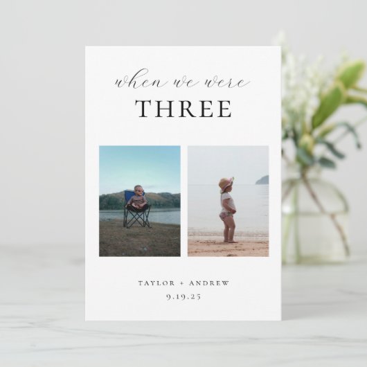 When We Were Photo Wedding Table Number 招待状 (スタンド正面)