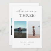 When We Were Photo Wedding Table Number 招待状 (正面/裏面)