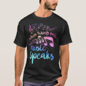 WHEN WORDS FAIL MUSIC 話 BAND ORCHESTRA (5) Tシャツ (正面)