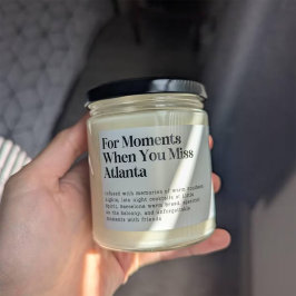 When You 恋しく思 Atlanta Moving Candleラ遠くにベル スクエアシール