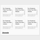 When You 恋しく思 Atlanta Moving Candleラ遠くにベル スクエアシール (シート)