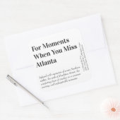 When You 恋しく思 Atlanta Moving Candleラ遠くにベル スクエアシール (封筒)