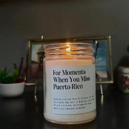 When You 恋しく思 Puerto Rico Candle Label スクエアシール