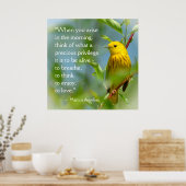 When You Arise Marcus Aurelius Inspiration引用文 ポスター (キッチン)