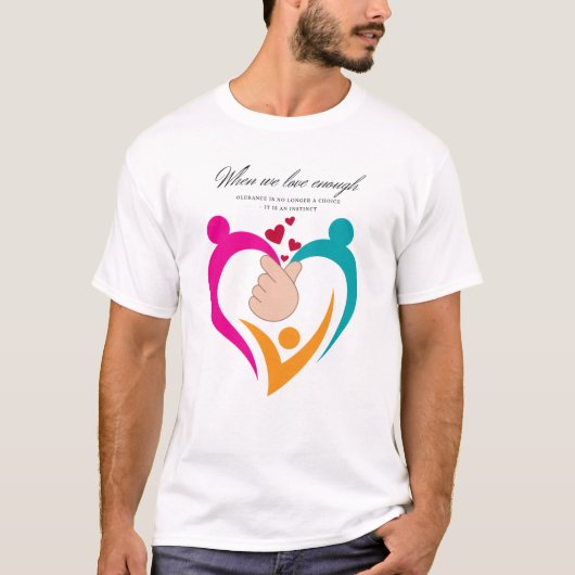 When You Love Enough – Thiết Kế Nhẹ Nhàng Trái Ti Tシャツ (正面)