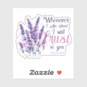 Whenever I Am Afraid I Will Trust in - Psalm 56.3 シール (シート)