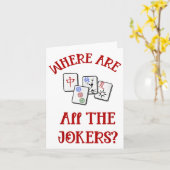 Where Are All The Jokers Funny Mahjong カード (黄色い花)