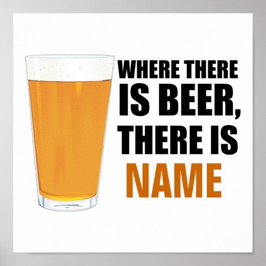 Where Beer, There is Name Poster ポスター (正面)
