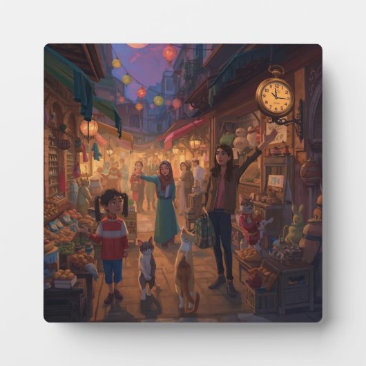 Where Cats Wander and Lanterns Glow フォトプラーク (正面)