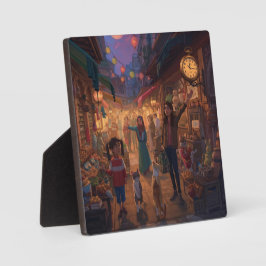 Where Cats Wander and Lanterns Glow フォトプラーク