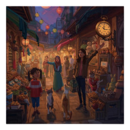 Where Cats Wander and Lanterns Glow ポスター