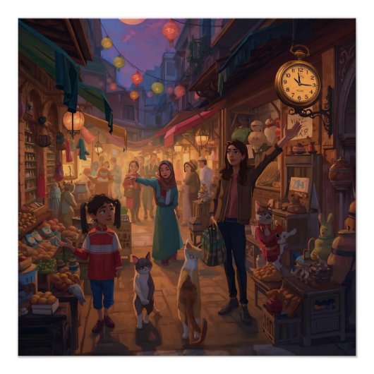 Where Cats Wander and Lanterns Glow ポスター (正面)