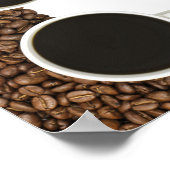 Where Coffee Meets Quiet Moments – Minimalist Cafe ポスター (角)