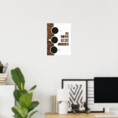 Where Coffee Meets Quiet Moments – Minimalist Cafe ポスター (ホームオフィス)