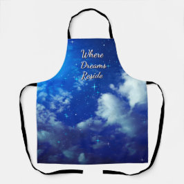 Where Dreams Reside Apron | Night Sky Cooking Wear エプロン