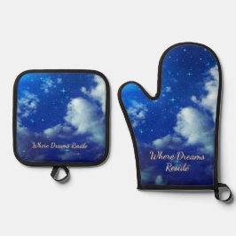 Where Dreams Reside Kitchen Set | Starry Oven Mitt 鍋つかみ&鍋敷きセット