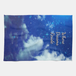 Where Dreams Reside Kitchen Towel | Starry Night  キッチンタオル