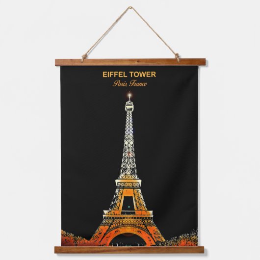 Where DreamsTouchザ・スカイ：ザ・エッフェル・タワー 吊り下げ型タペストリー (正面)