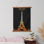 Where DreamsTouchザ・スカイ：ザ・エッフェル・タワー 吊り下げ型タペストリー (寝室)