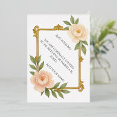 Where elegance meets everlasting love. 箔招待状 (立ち正面)