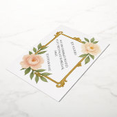 Where elegance meets everlasting love. 箔招待状 (回転した状態)