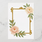 Where elegance meets everlasting love. 箔招待状 (裏面)