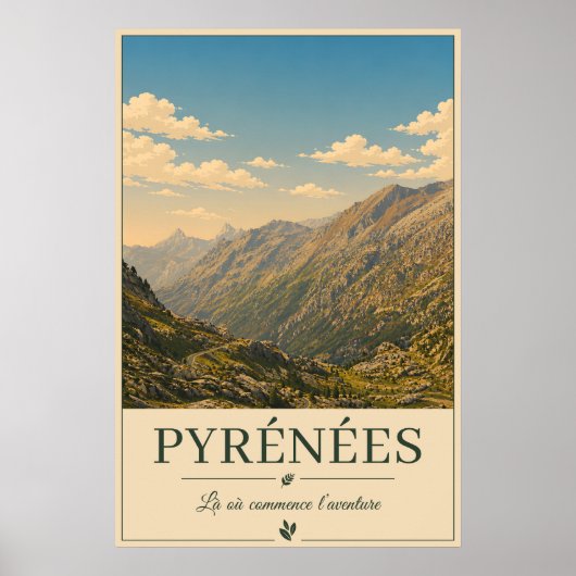 Where Every Road Leads to Wonder – Pyrénées ポスター (正面)