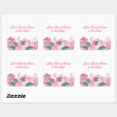 Where Flowers開花そう希望する引用文シール スクエアシール (シート)