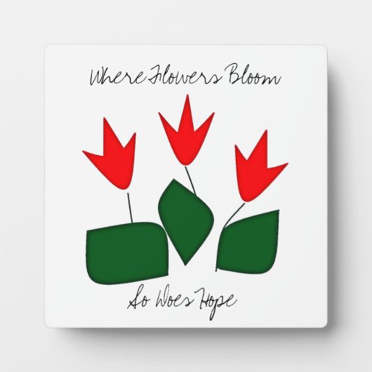 Where Flowers開花 フォトプラーク (正面)