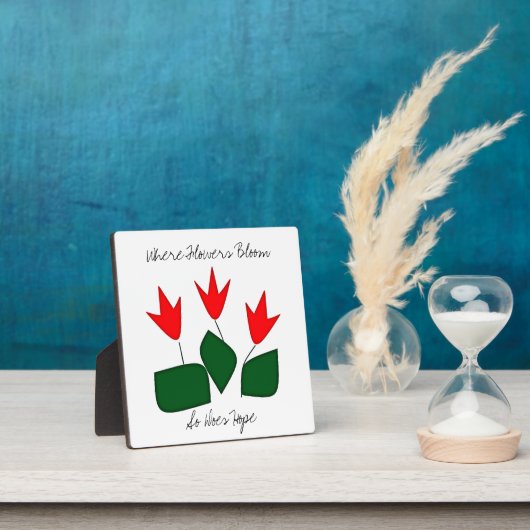 Where Flowers開花 フォトプラーク (インサイチュ)