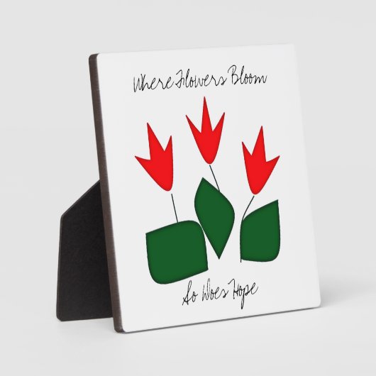 Where Flowers開花 フォトプラーク (正面)