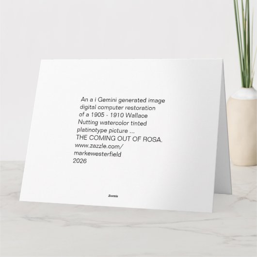 Where flowers bloom so does hope.  カード (裏面)