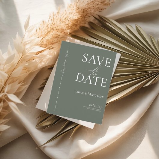 Where Forever Beginning Sage日付を保存 案内ポストカード