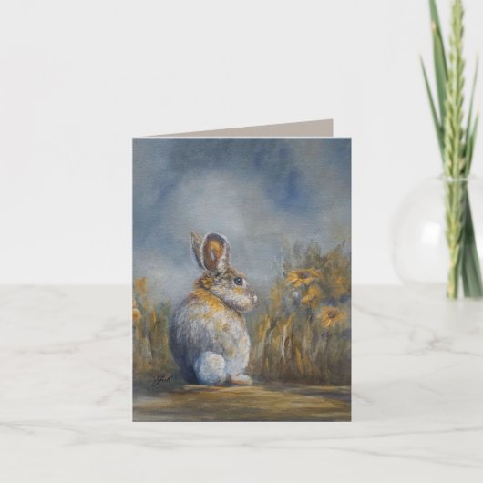 Where Goes Mr Hare 4 x 5.6" カード (正面)