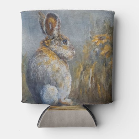 Where Goes Mr Hare? Bunny by Jason Street 缶クーラー (正面)