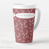 Where Hair Dreams 来 to  Life Your Hairサロン カフェラテマグ (右アングル)