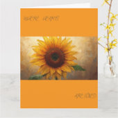 Where Hearts Are Loved – Bloom Poem Art Print カード (黄色い花)