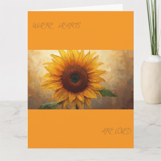 Where Hearts Are Loved – Bloom Poem Art Print カード (正面)