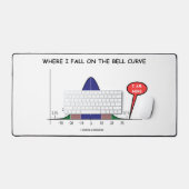 Where I秋のベルカーブ私はここにいる統計 デスクマット (キーボード&マウス)